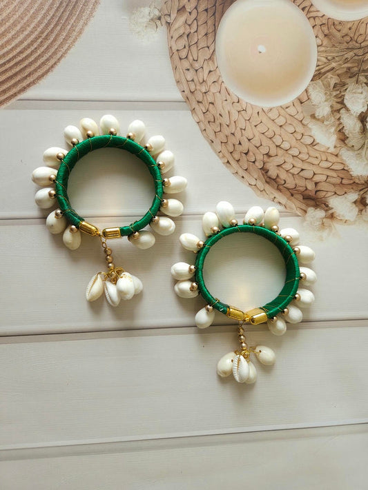Navratri Special Premium Shell Bangles – All Colors Available