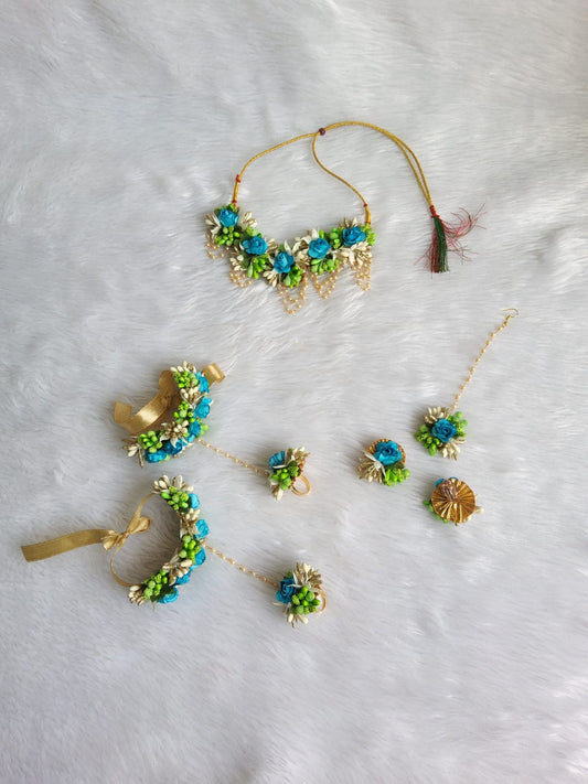 Elegant Touch: Flower Jewelry for Mehandi and Baby Shower Celebration's - Saubhagyavati.in
