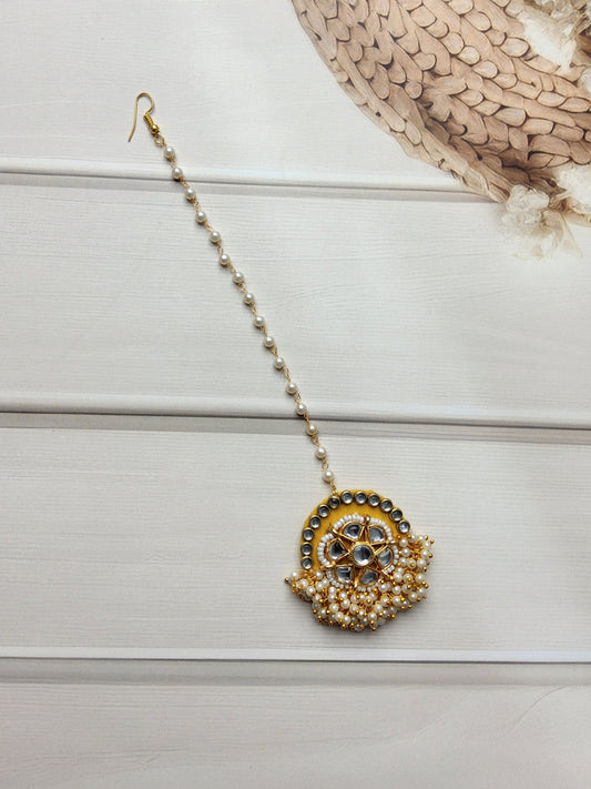 Vibrant Fabric Jewellery Set – Crafted for Haldi & Mehendi