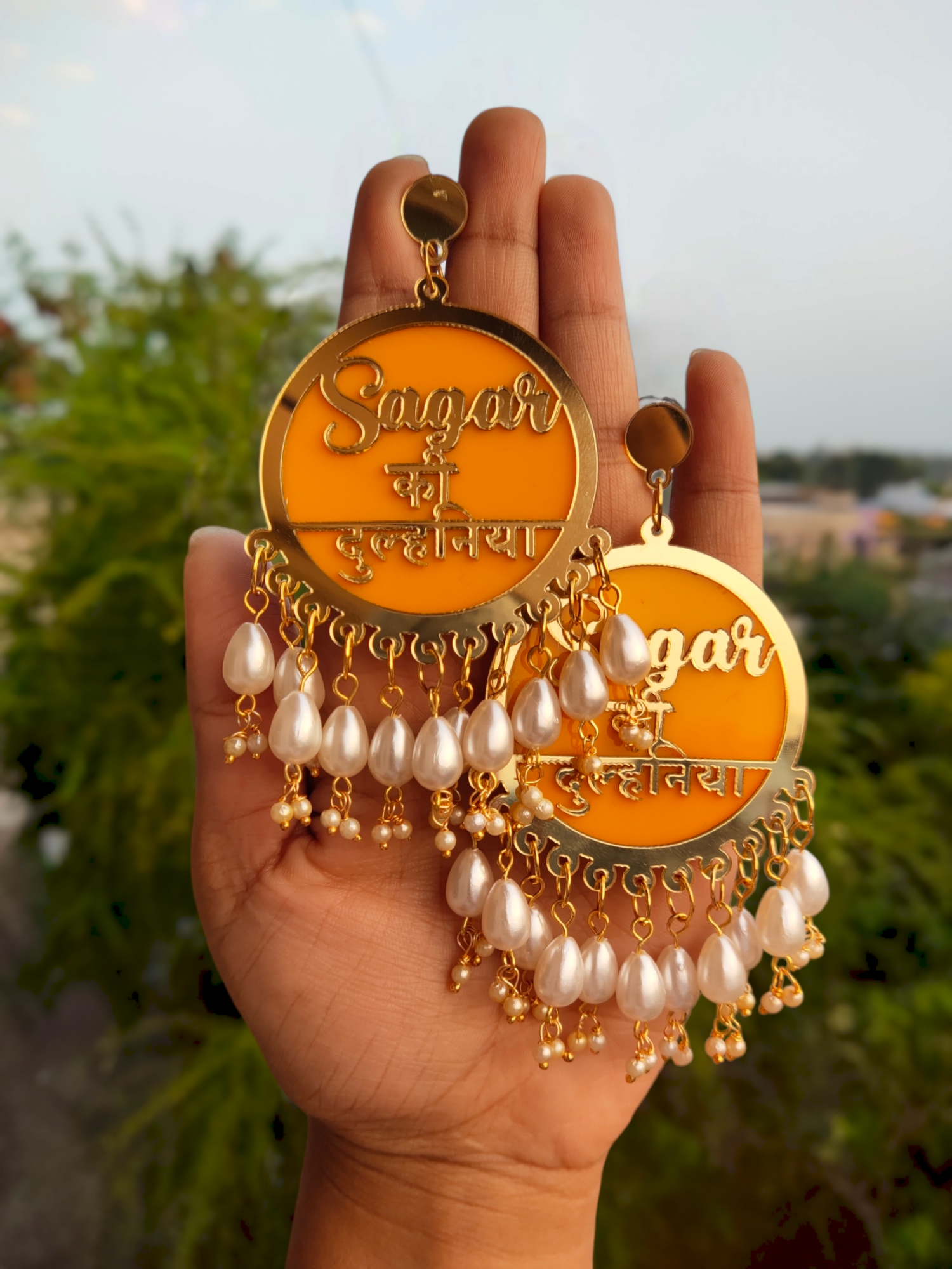 Gorgeous Dulhaniya Earrings With Generic Drop Pearl - Saubhagyavati.in