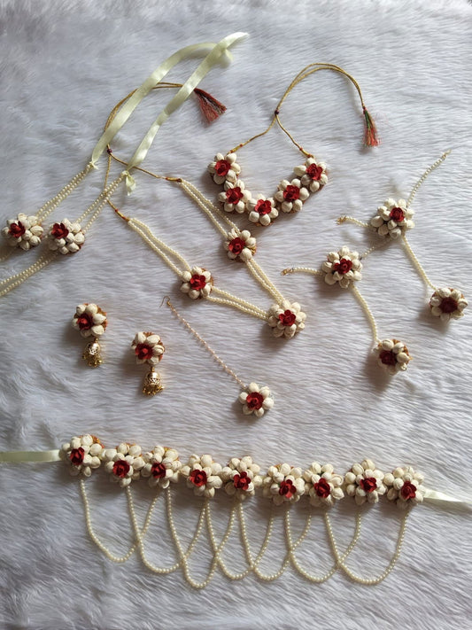 Mogra kali flower jewellery for baby shower - Saubhagyavati.in