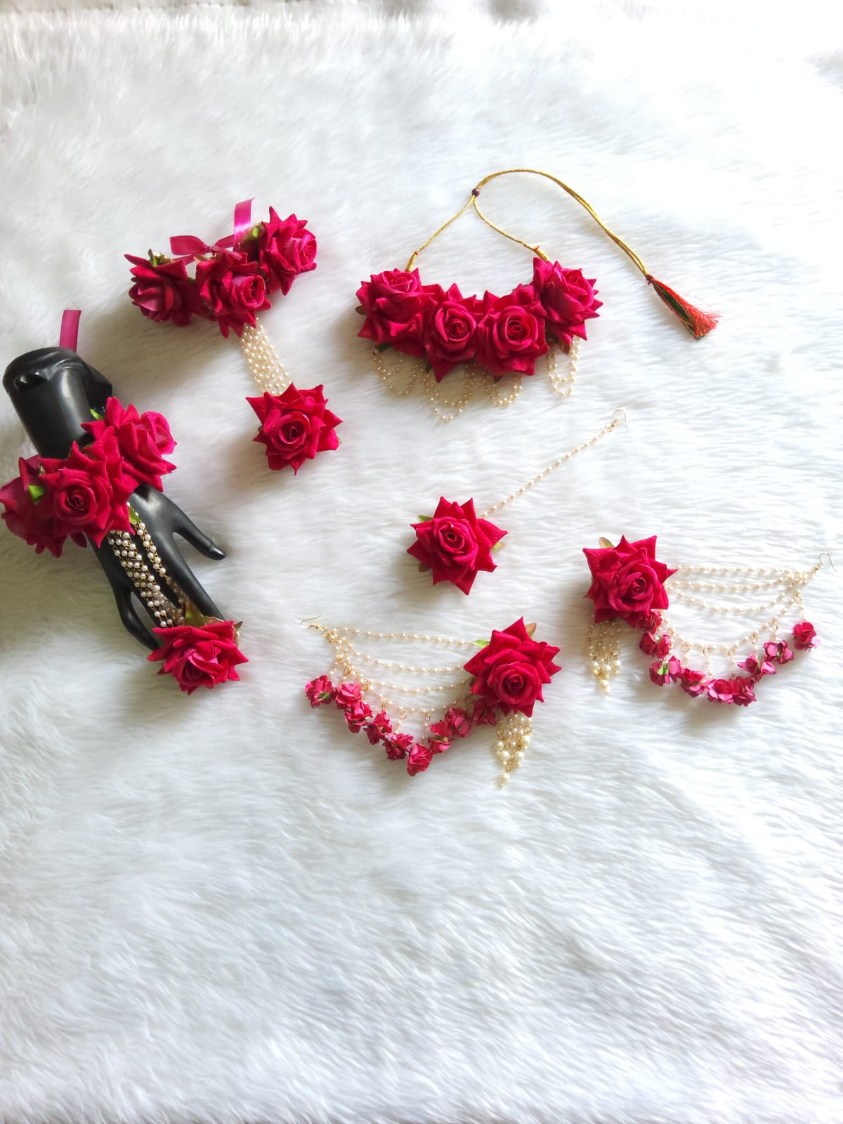 Nikah rose jewellery for bride - Saubhagyavati.in