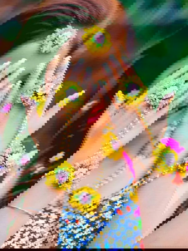 Haldi Jewellery Cheap Yellow Jewelry Bridal Haldi Jewellery