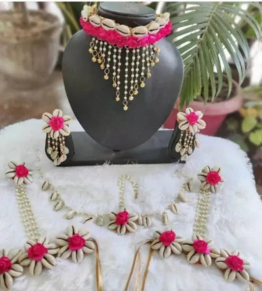 Shell Flower Jewellery for Mehandi Saubhagyavati.in