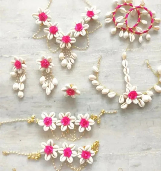 Shell Jewellery For Haldi and Baby Shower