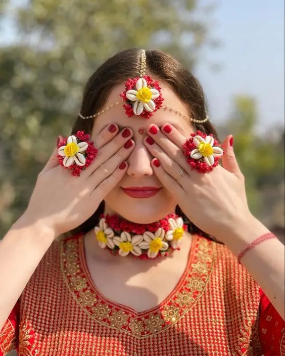 Shell Jewellery For Haldi