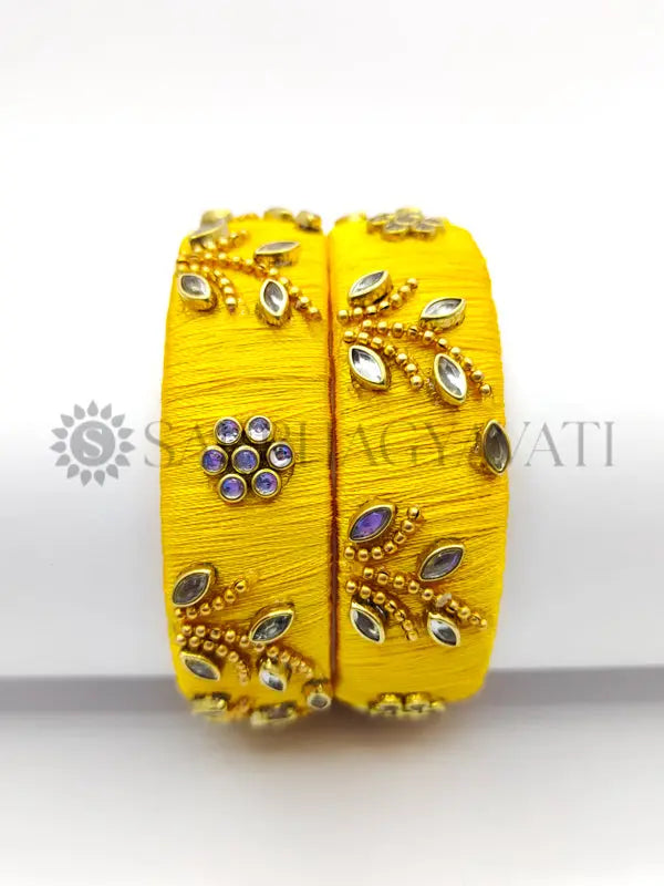 Silk Thread Bangles Latest Design 2024