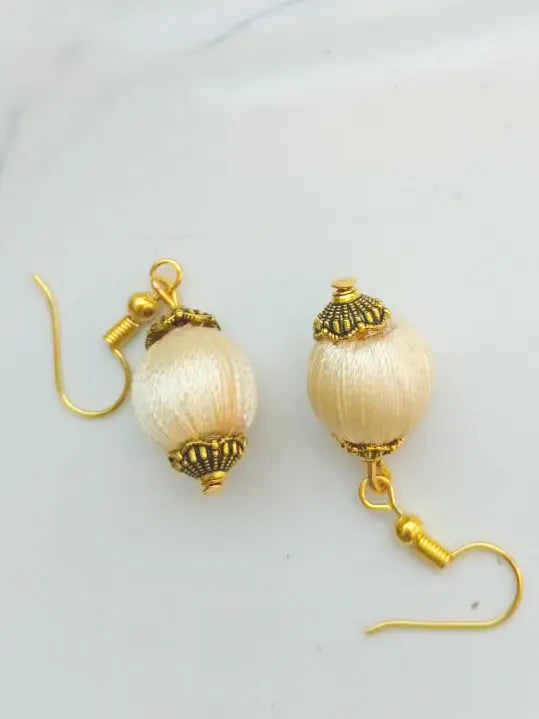 Silk Thread Earrings for Matching Dress and Sarees - Saubhagyavati.in