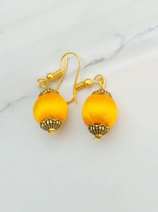 Silk Thread Earrings for Matching Dress and Sarees - Saubhagyavati.in