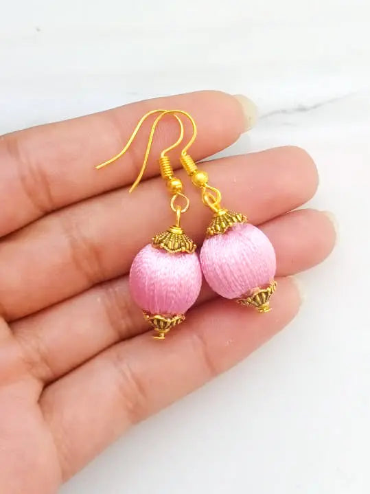 Silk Thread Earrings for Matching Dress and Sarees - Saubhagyavati.in