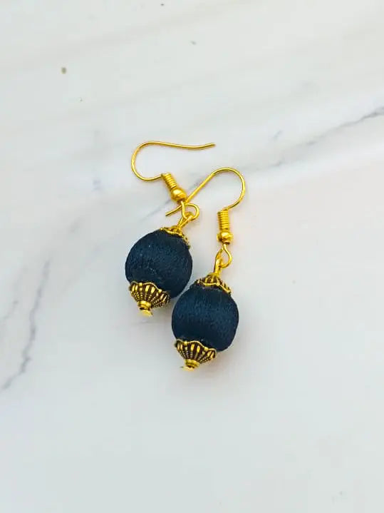 Silk Thread Earrings for Matching Dress and Sarees - Saubhagyavati.in