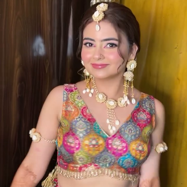 New trendy royal pearl full set for haldi