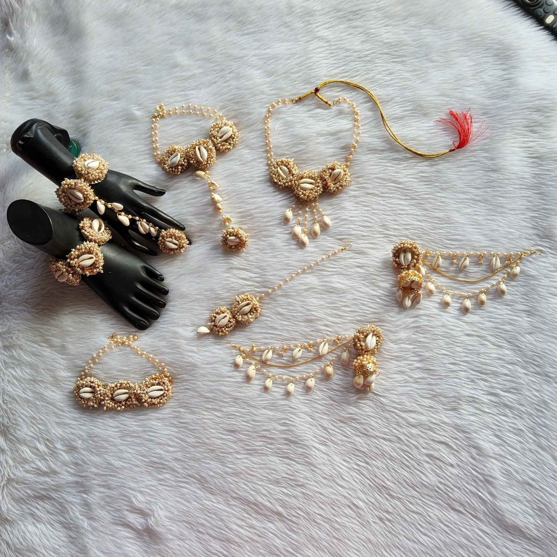 New trendy royal pearl full set for haldi