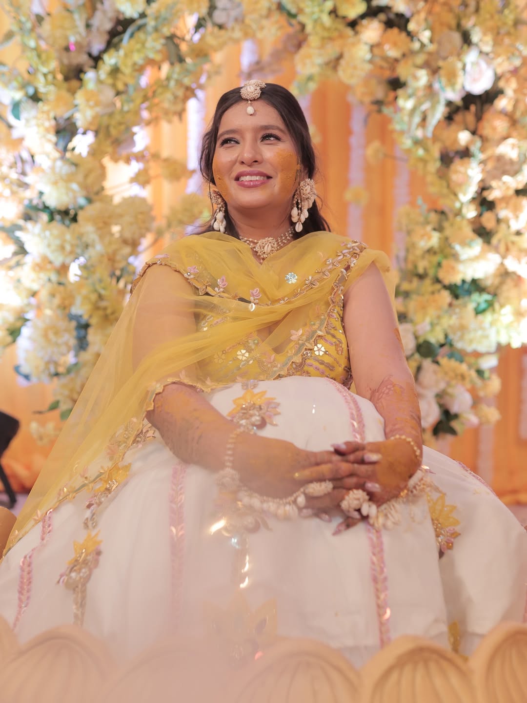 Traditional Shell and Pearl Bridal Jewelry Set