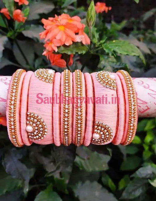 Beautiful Silk Thread Bangles - Saubhagyavati.in