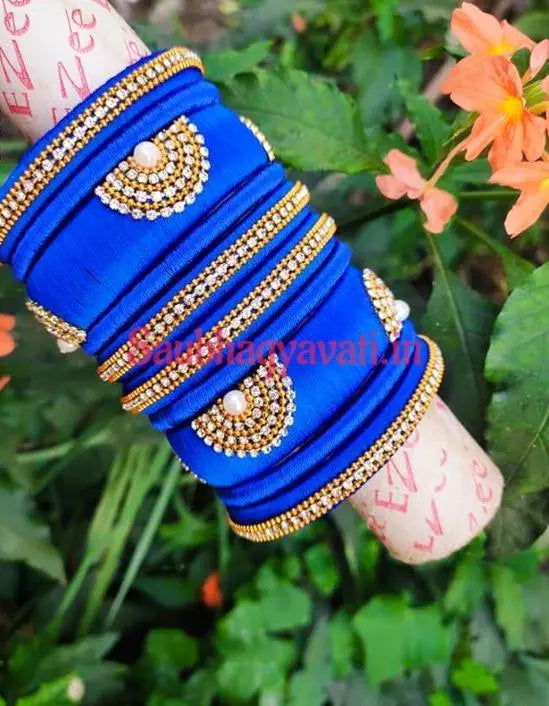 Beautiful Silk Thread Bangles - Saubhagyavati.in