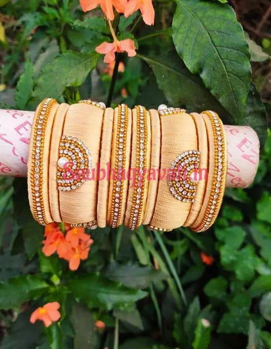 Beautiful Silk Thread Bangles - Saubhagyavati.in