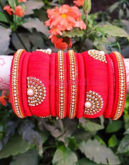 Beautiful Silk Thread Bangles - Saubhagyavati.in