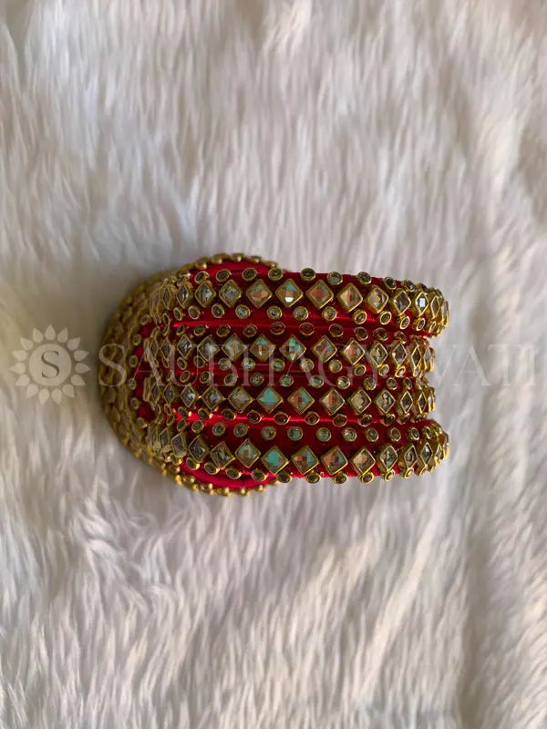Bridal Silk Thread Bangles | Chuda | Chura | Red Color Saubhagyavati.in