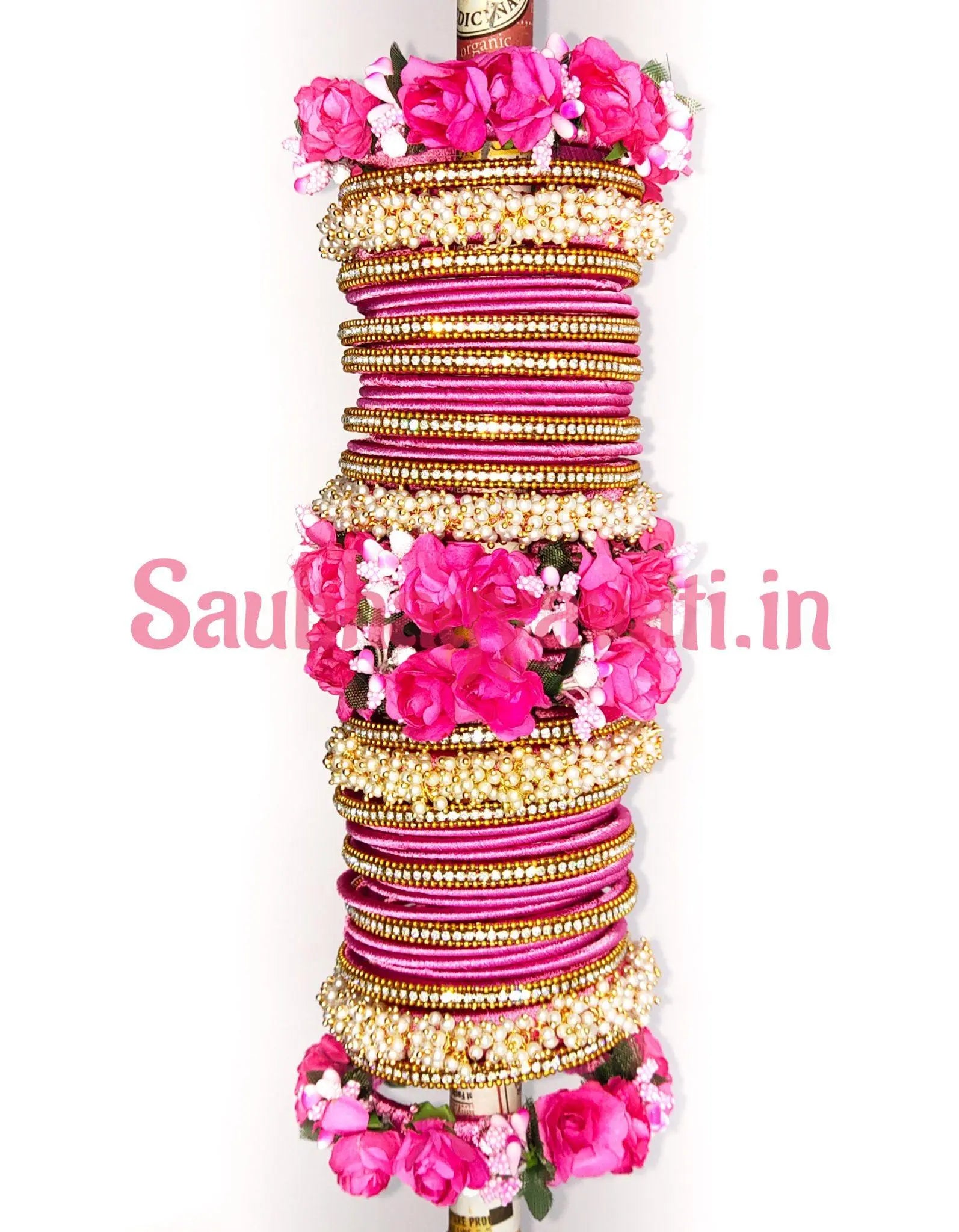 Bridal silk thread bangles | Flower silk thread bangles for Sangeet, Haldi, Baby Shower, Ceromonies and Every Function Saubhagyavati.in
