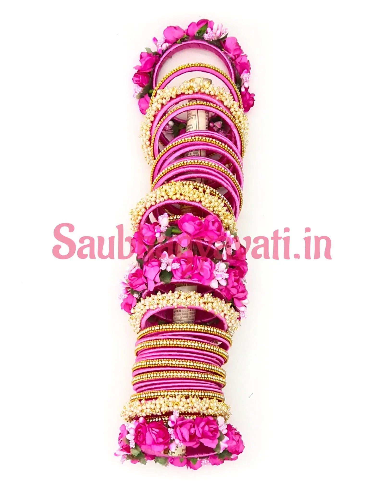 Bridal silk thread bangles | Flower silk thread bangles for Sangeet, Haldi, Baby Shower, Ceromonies and Every Function Saubhagyavati.in