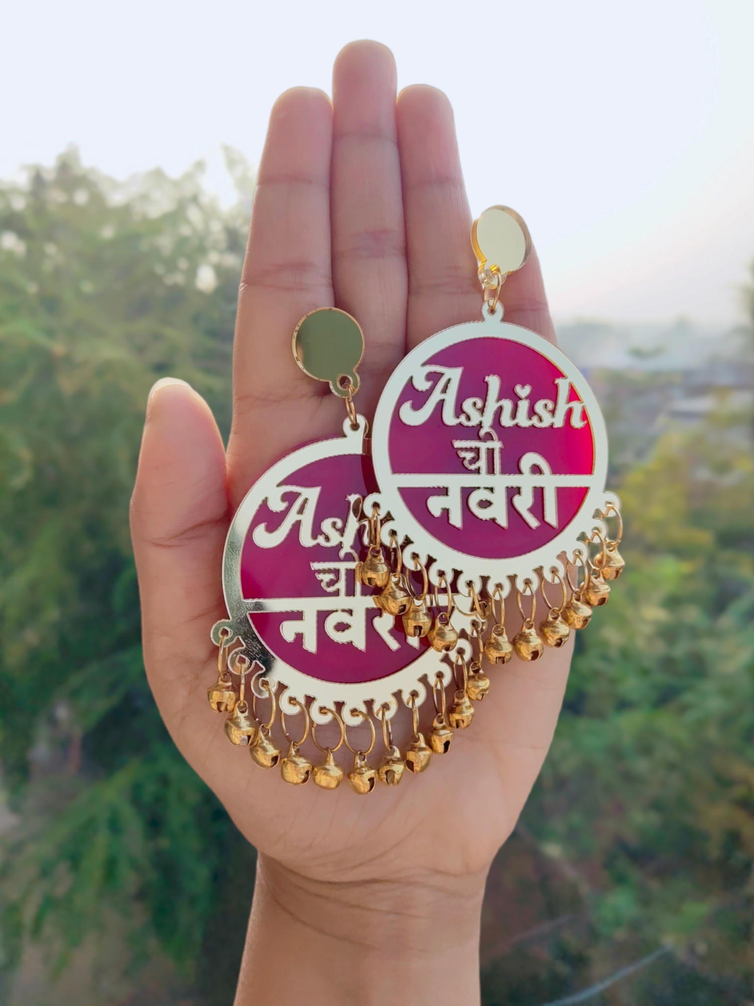 Customized Navri Earrings | Dulhaniya Earrings - Saubhagyavati.in