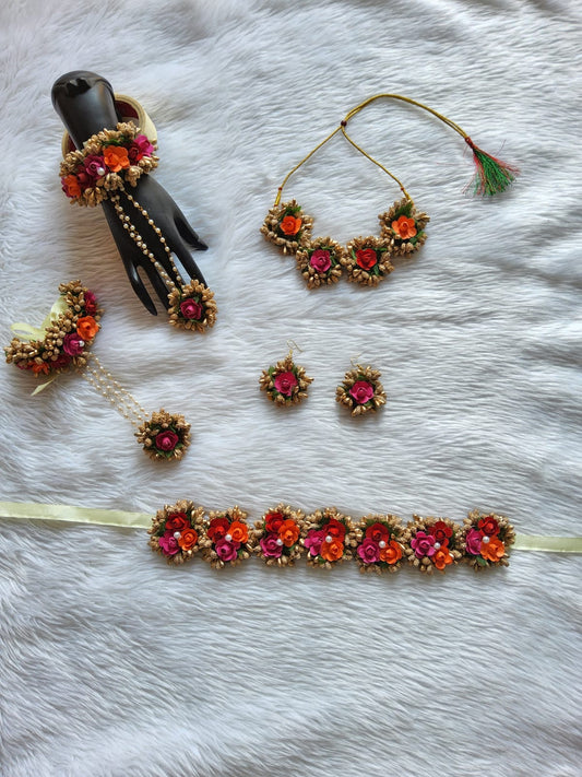 Floral Elegance: Artificial Flower Jewelry for Baby Shower Bliss - Saubhagyavati.in