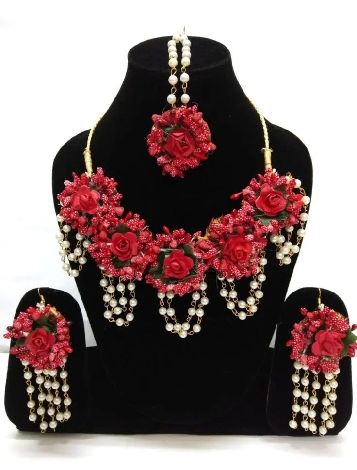 Flower Jewellery For Beautiful Bride Saubhagyavati.in