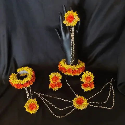 Flower Jewellery For Haldi - Saubhagyavati.in