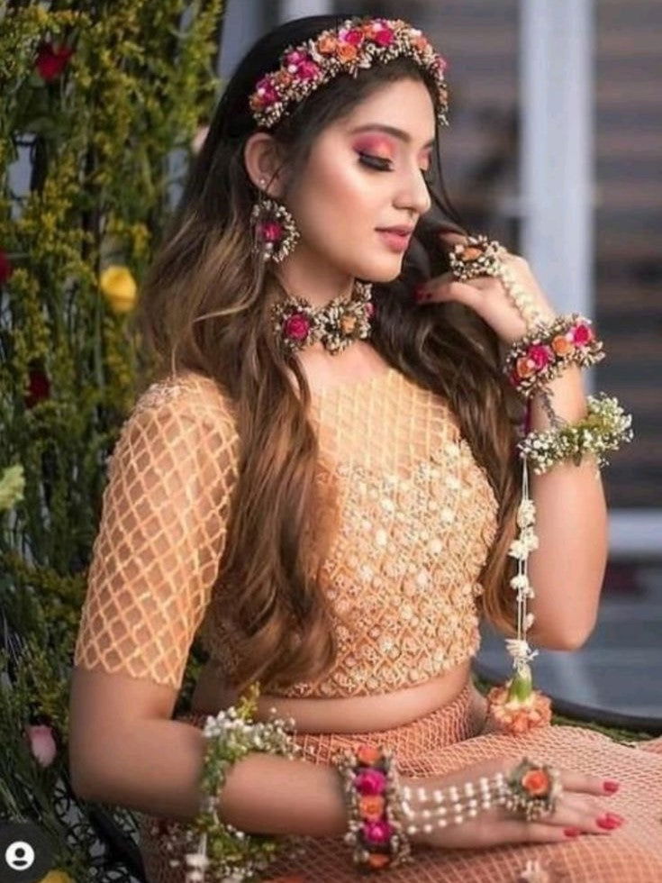 Flower Jewellery For Haldi | Perfect pick for your haldi ceremony - Saubhagyavati.in