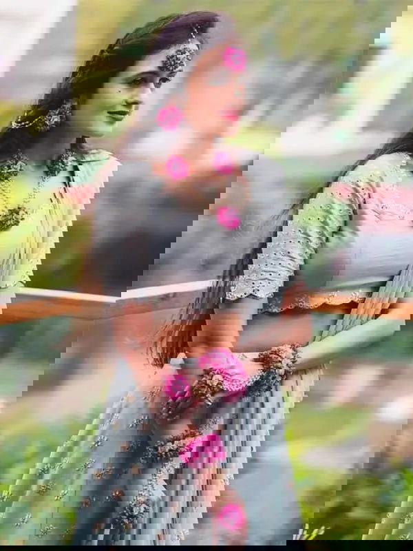 Flower Jewellery Set for Haldi and Bride - Saubhagyavati.in