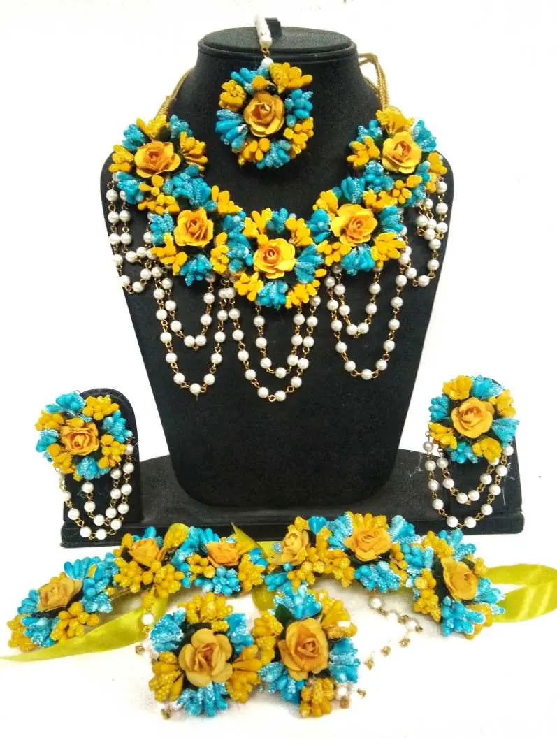 Paper Flower Jewellery Set - Saubhagyavati.in