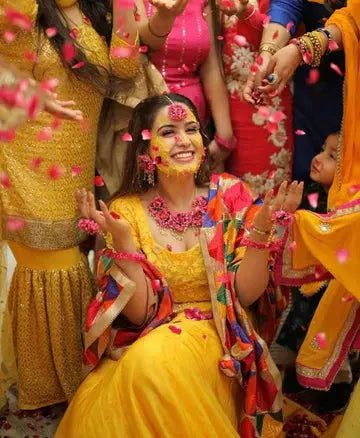 Pink Flowers Jewellery - Saubhagyavati.in