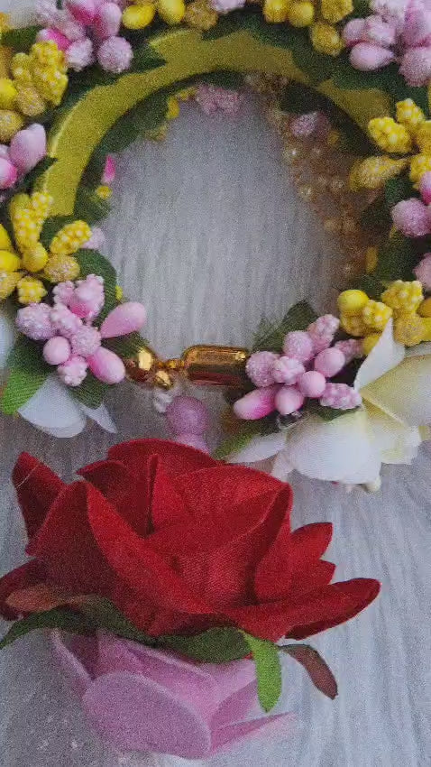 Blooms of Kaleera: Radiant Artificial Flower Jewelry for Haldi Celebration's