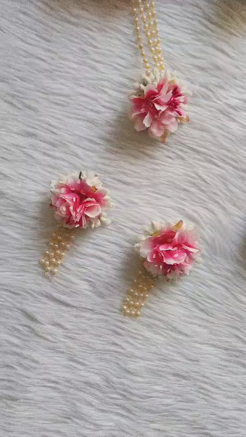 Simple with Elegance: Artificial Flower Jewelry for Haldi and Baby shower Celebration's