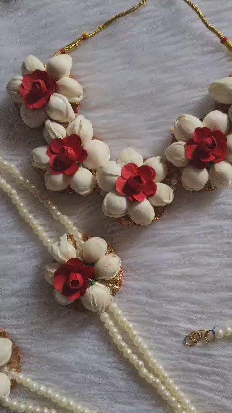 Mogra kali flower jewellery for baby shower